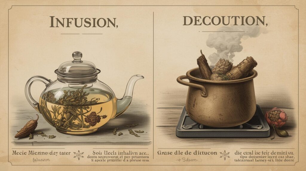 differenza tra tisana, infuso e decotto